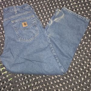Carhartt Men's Insulated Blue Jeans 36x30